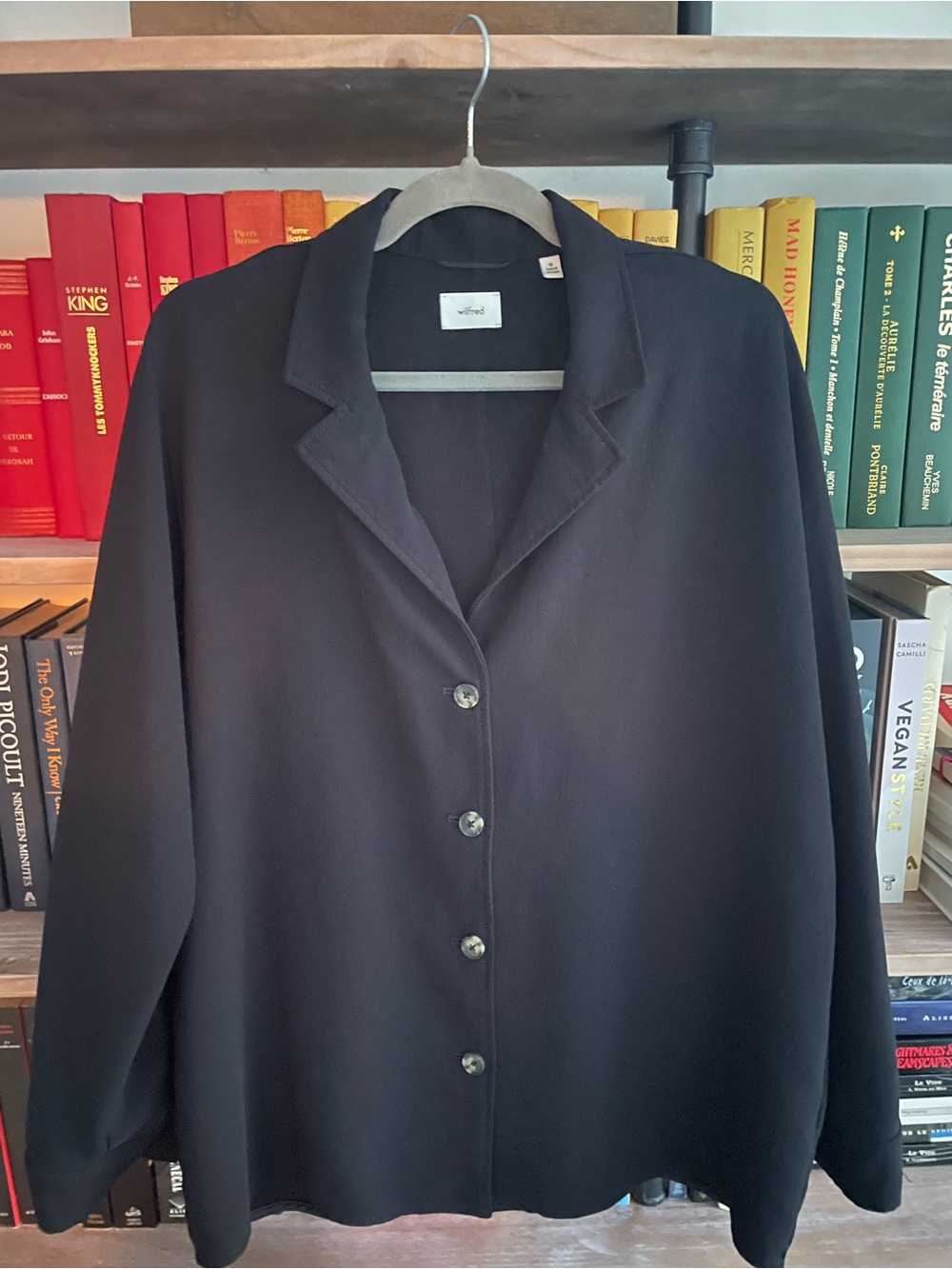 Wilfred Black Button-Front Freeform